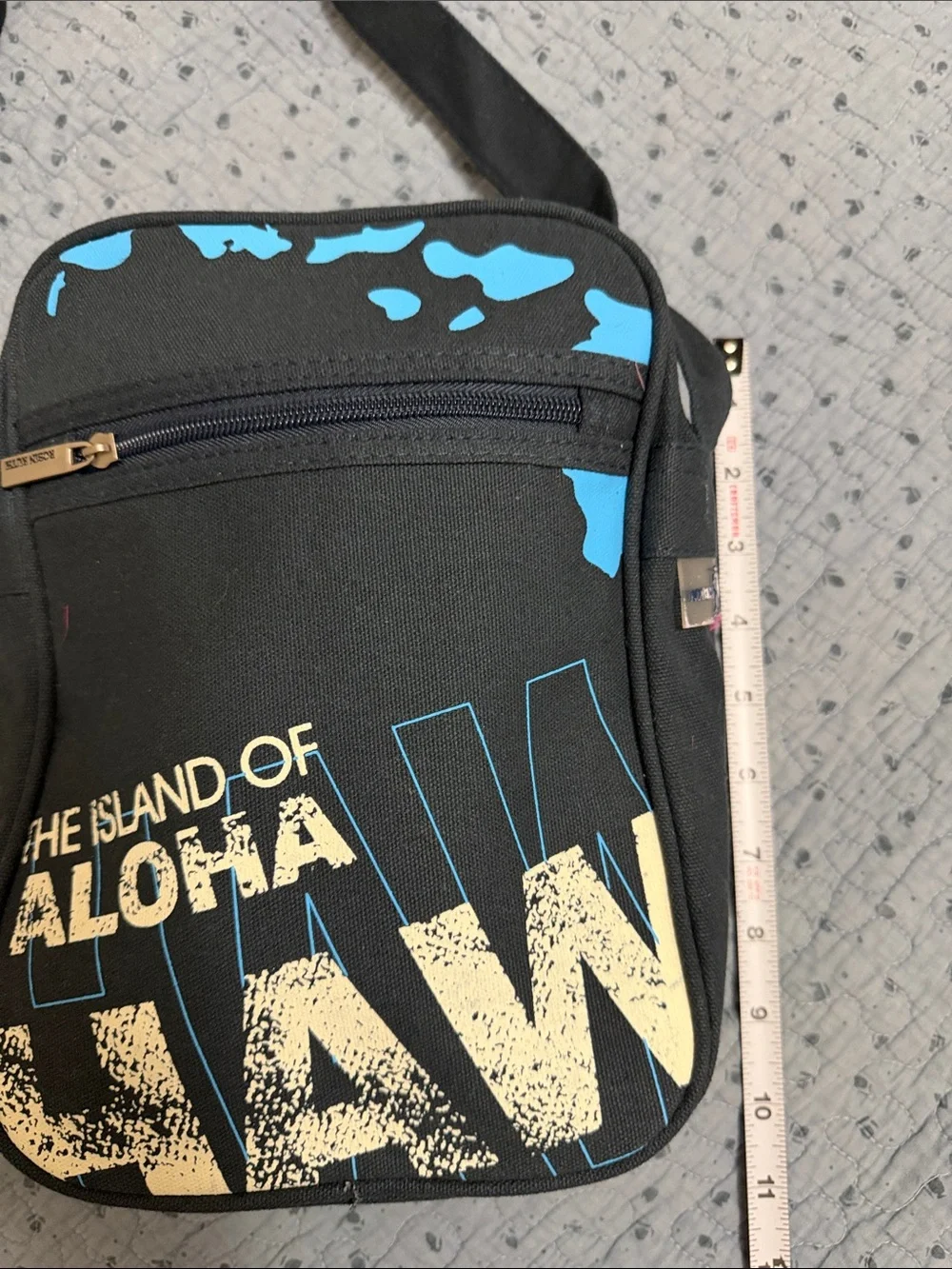 Robin Ruth Navy Blue 'Island of Aloha' Crossbody Bag